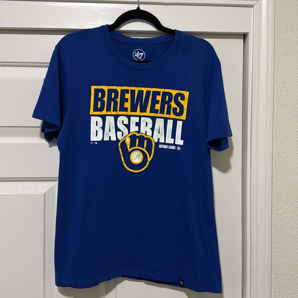Men’s ‘47 Brand Milwaukee Brewers T-shirt-Size M